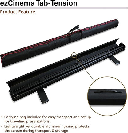 Elite Screens ezCinema Tab-Tension, Tab-Tensioned Scissor-Backed, Manual Pull - Image 6