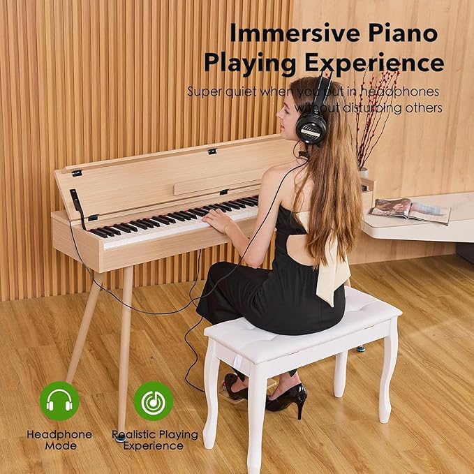 KUMENG Digital Piano 88 Key Weighted Keyboard, Full-Size Desk Progressive - Image 2