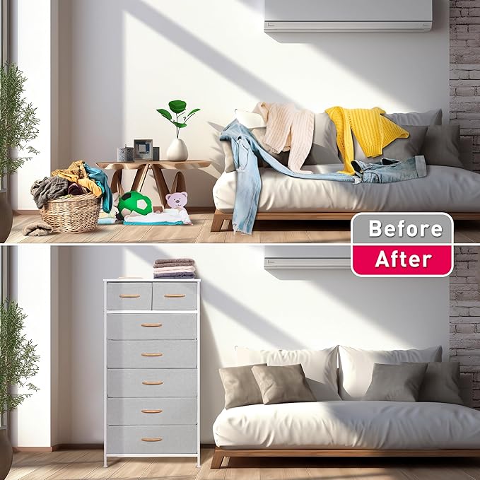Mifuro Tall Dresser for Bedroom, Vertical Storage Organizer Tower - Image 6