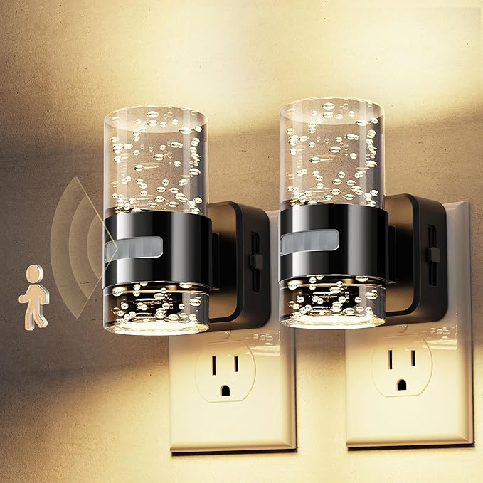 L LOHAS LED Motion Sensor Night Light, Dimmable Night Lights Plug into Wall by LLOHASLED