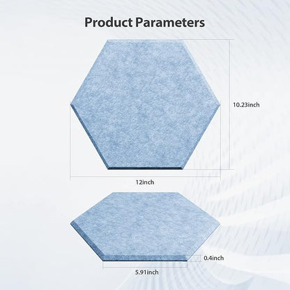 Amantech 12 Pack Acoustic Panels Self Adhesive Sound Proof Foam, High Density - Image 6
