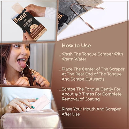 MasterMedi Tongue Scraper with Case Easy to Use Tongue Scraper - Image 5