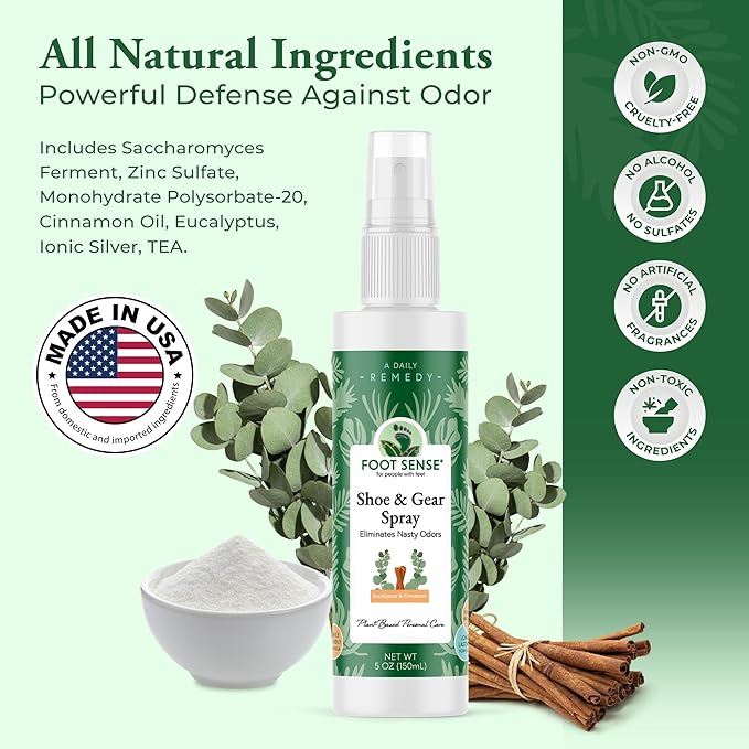 Foot Sense – Shoe Deodorizer & Foot Spray – Natural Foot & Shoe Odor Eliminator - Image 3