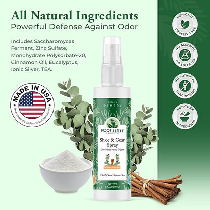 Foot Sense – Shoe Deodorizer & Foot Spray – Natural Foot & Shoe Odor Eliminator - Image 3