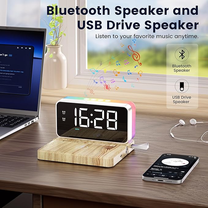 CHOUYONL Alarm Clocks for Bedrooms - Image 4