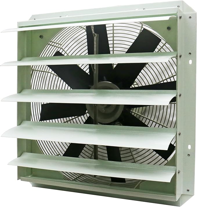 iLiving 20-Inch Corrosion Resistance Shutter Exhaust Fan, Single Speed by iLiving