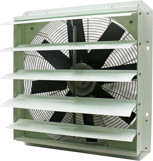 iLiving 20-Inch Corrosion Resistance Shutter Exhaust Fan, Single Speed by iLiving