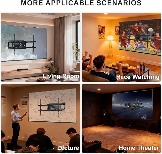 WALI Heavy Duty Full Motion TV Wall Mount Bracket - Image 6