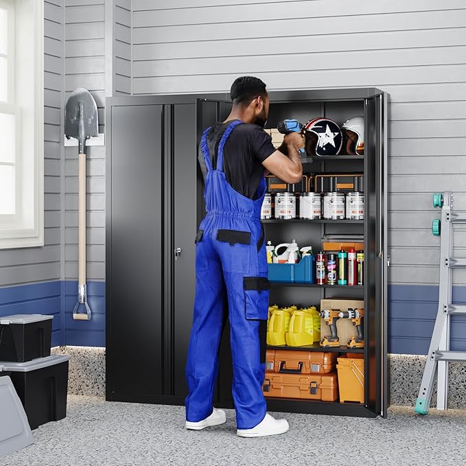 Yizosh Metal Garage Storage Cabinet - Image 2