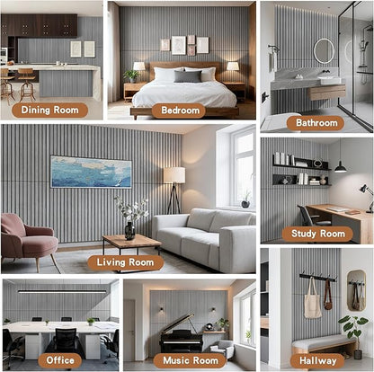 AUTORIFIC Wood Veneer Sound Panels, 10 Pack 47.2”x23.6” Wall Panels, Decorative - Image 7