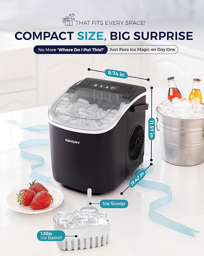 EUHOMY Countertop Ice Maker Machine - Image 9
