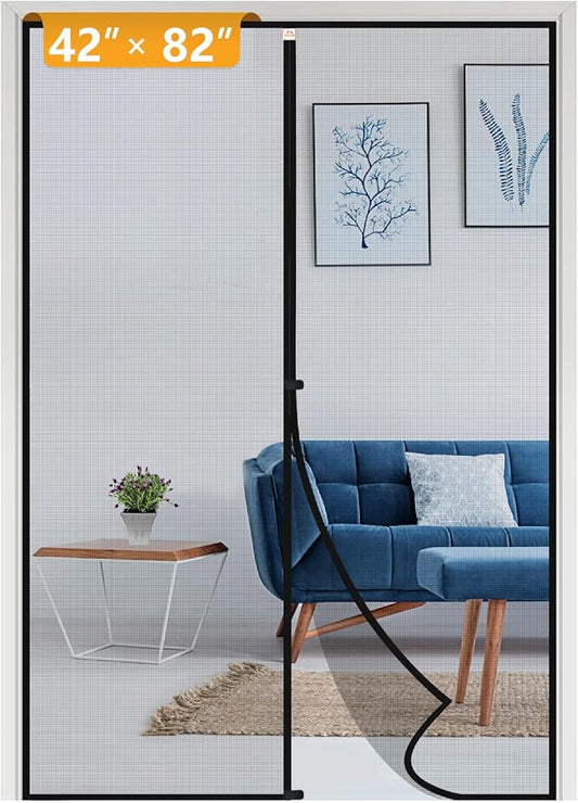 Yotache Magnetic Screen Door Fits Door Size 42 x 82, Screen Size 44" x 83" Door by yotache
