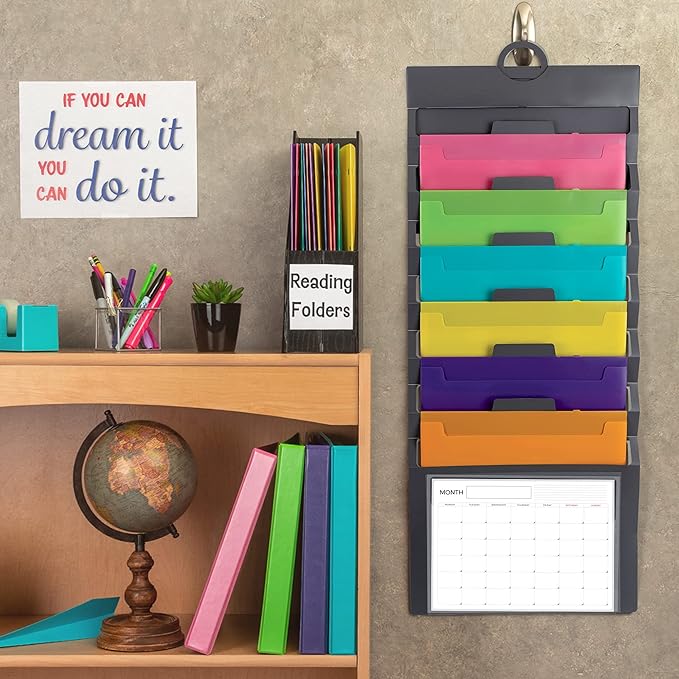 Samsill Cascading Wall File Organizer, Classrom Organization and Storage - Image 3