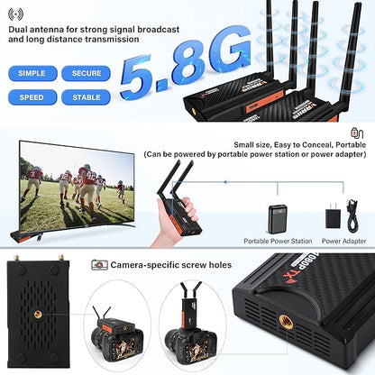 Wireless HDMI Transmitter and Receiver, 250m Wireless HDMI Extender Kit - Image 2