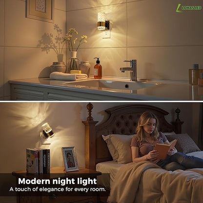 L LOHAS LED Night Light, Modern Night Lights Plug into Wall, 3000K Soft Warm - Image 7