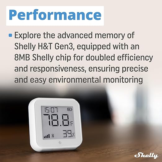 Shelly H&T Gen3 White | Wi-Fi & Bluetooth Smart Temperature & Humidity Sensor - Image 5