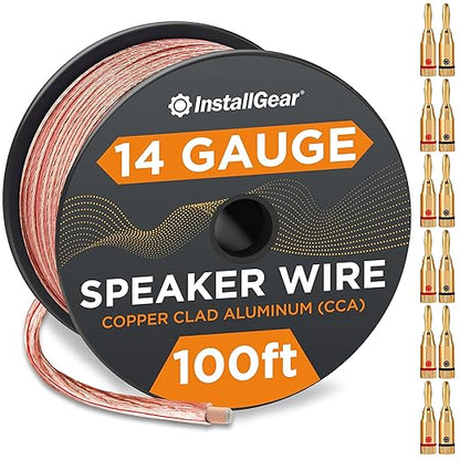 InstallGear 14 Gauge Wire AWG Speaker Wire by InstallGear