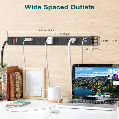 QBA 8 Outlet Metal Power Strip - Image 8
