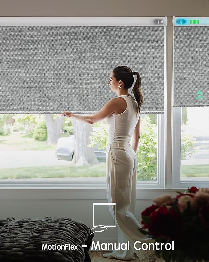 Yoolax Motorized Shades Dual Control, MotionFlex Motorized Roller Shades - Image 3