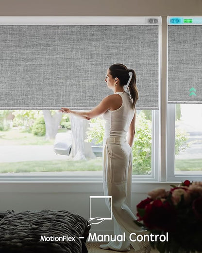 Yoolax Motorized Shades Dual Control, MotionFlex Motorized Roller Shades - Image 3