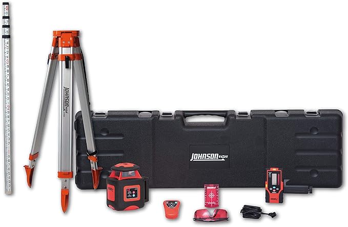 Johnson Level & Tool 40-6541 High Accuracy Dual Slope Rotary Laser System by Johnson