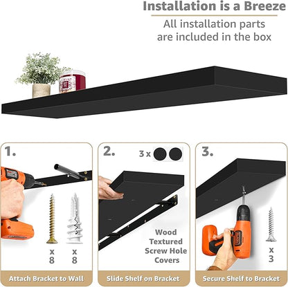 Sorbus Floating Shelves for Wall - Image 4