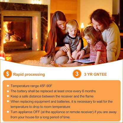 Primary Fireplace Remote Control.for Standard Millivolt Gas Valves.Fit - Image 9