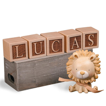 Personalized Nursery Name Block Letters - Custom Wooden Name Blocks for Vintage Nursery Decor/Custom Gift new mom boy Girl new mom Baby Shower