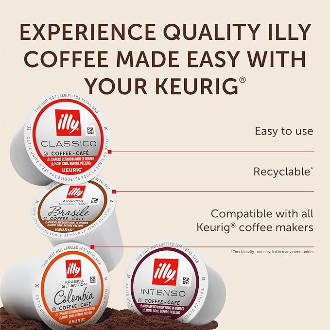illy Coffee K Cup, Pods for Keurig Machines, Brasile & Colombia Single Origin - Image 6