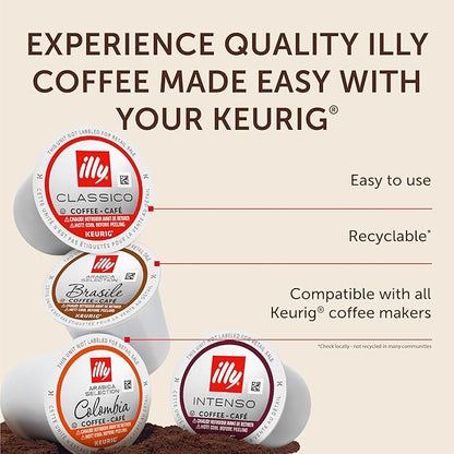 illy Coffee K Cup, Pods for Keurig Machines, Brasile & Colombia Single Origin - Image 6