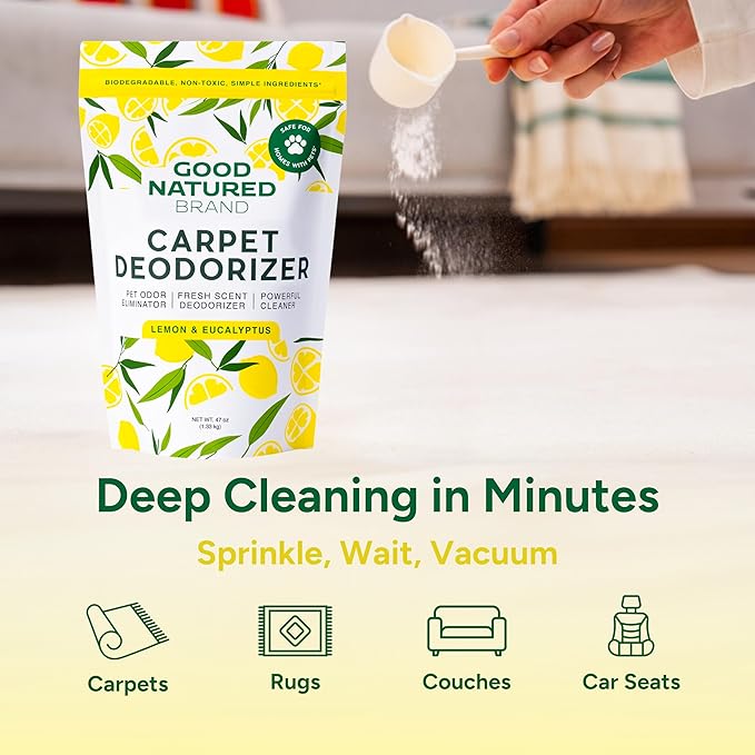 Good Natured Brand | Carpet Deodorizer & Freshener Powder | 47 oz Pet Odor - Image 3