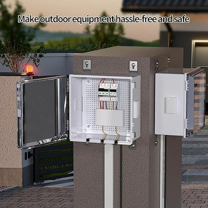 ABS Electrical Junction Box, Ventilated Design, Cable Grommets, IP65 Waterproof - Image 3