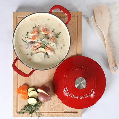 Martha Stewart Gatwick 4 Quart Enamel Cast Iron Dutch Oven - Image 10