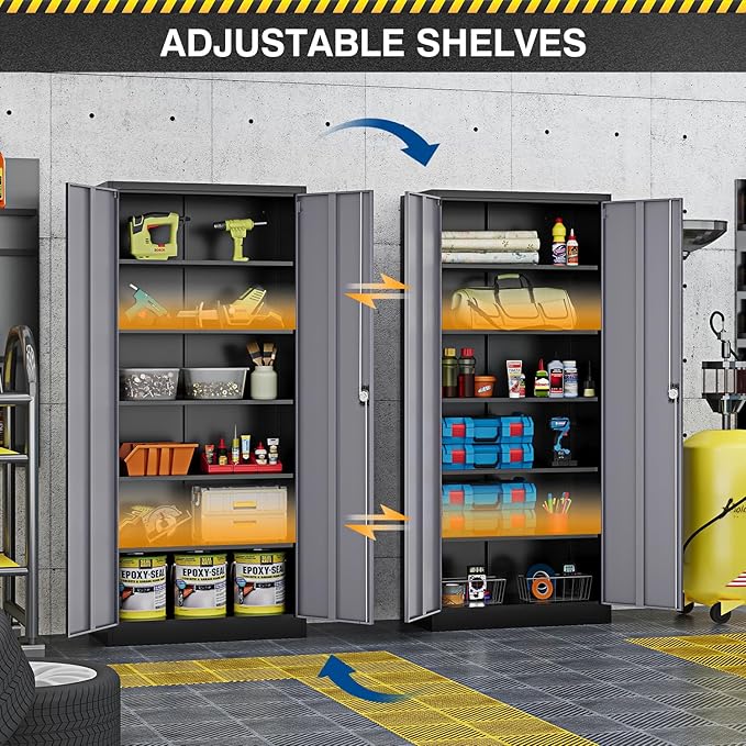 71” Tall Metal Storage Cabinet- Steel File Cabinets - Image 6
