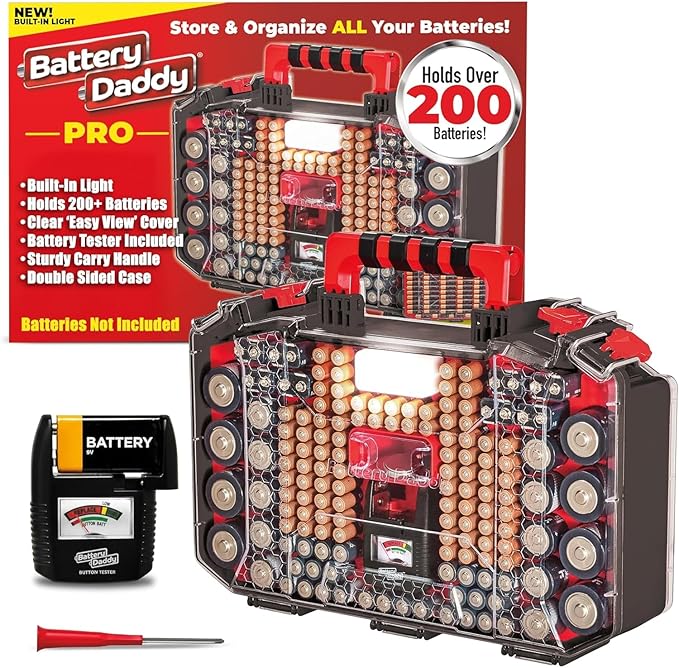 Ontel Battery Daddy Storage & Organizer Case by Ontel