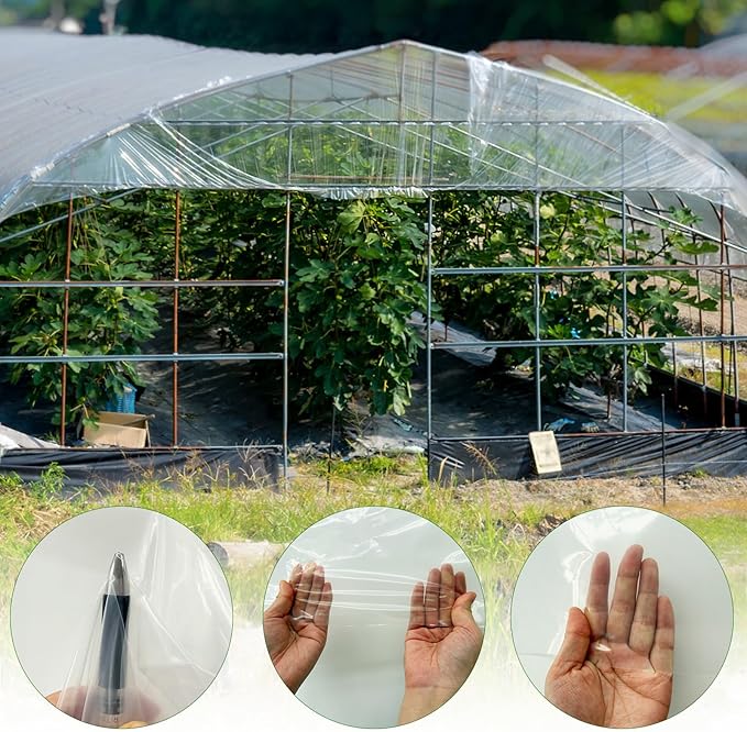 Greenhouse Plastic Sheeting, 6 Mil 13×26ft Clear Greenhouse Film, Heavy Duty - Image 3