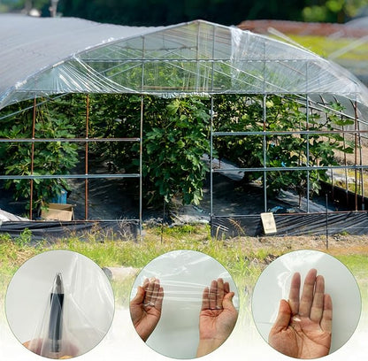 Greenhouse Plastic Sheeting, 6 Mil 13×26ft Clear Greenhouse Film, Heavy Duty - Image 3