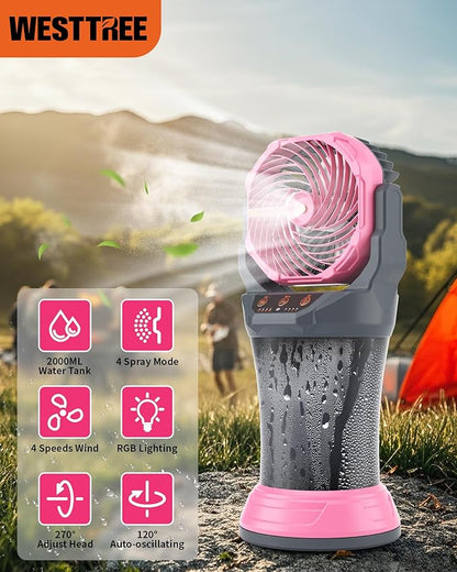 WESTTREE Portable Misting Fan - Image 8