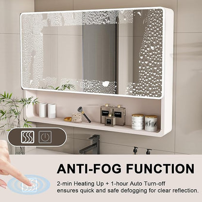 35x28 Inch Bathroom Mirror Cabinet - Image 7