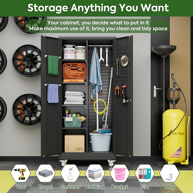 Broom Closet Storage Cabinet - Image 6
