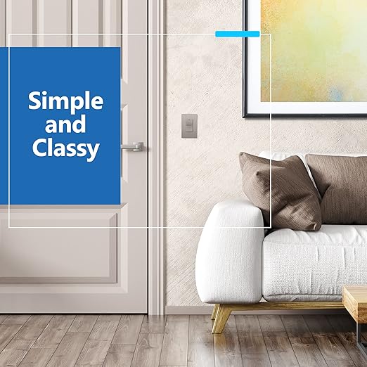 LIDER Minimalist Design Matte Finish Lighted 4-Way Decorator Light Switch - Image 7