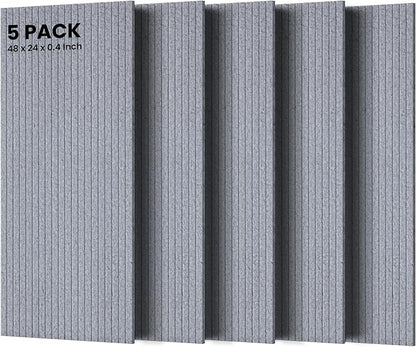 5 Pack Acoustic Panels, Premium Wall Sound Absorbing Panels, Decorative Sound by TO-TH