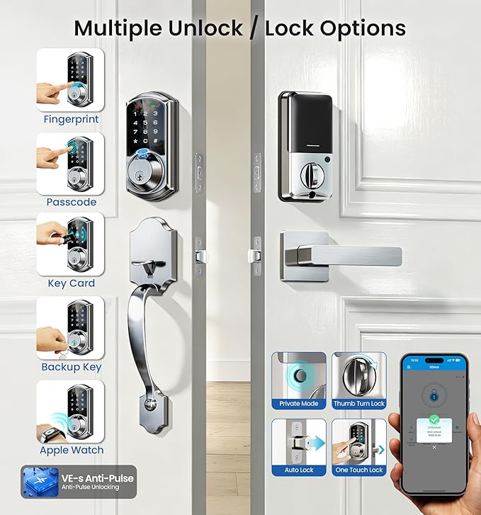 Veise VE07-H Fingerprint Smart Locks - Image 2