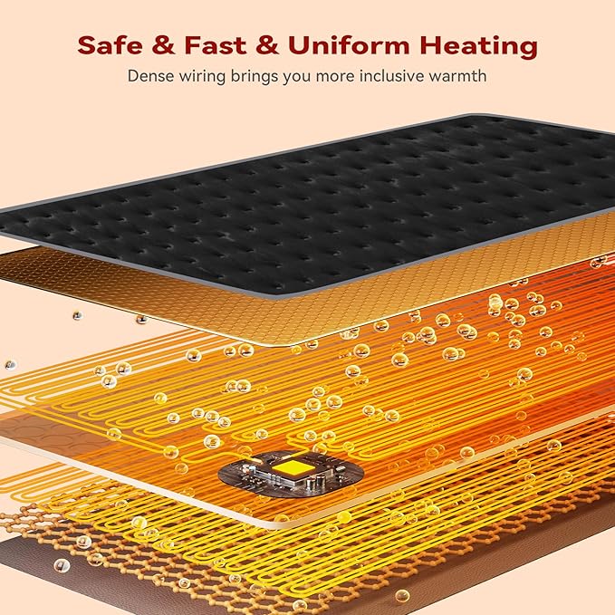 MASVIS Heating Pad for Back Pain, Electric Heating Pads - Image 7