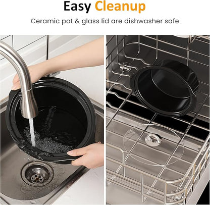 Sunvivi 3 Quart Slow Cooker & Mini Food Warmer - Image 7