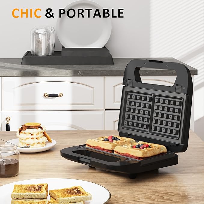 Sunvivi Sandwich Maker Panini Press: Waffle Maker - Image 8