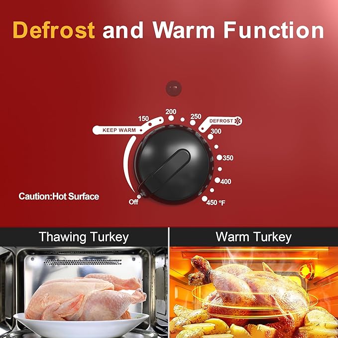 Sunvivi Roaster Oven with Self-Basting Lid, 18 Quart Electric Roaster with - Image 6