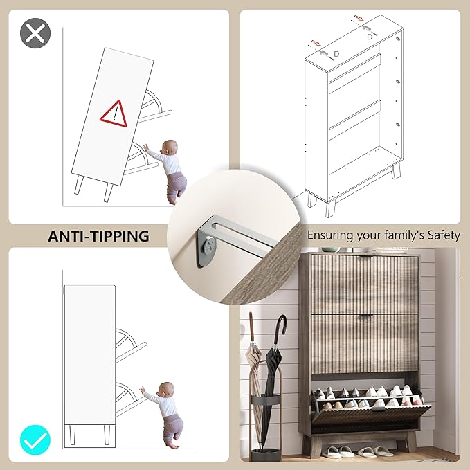Shoe Cabinet Storage for Entryway - Image 6
