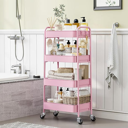 TOOLF 4-Tier Metal Rolling Cart - Image 9
