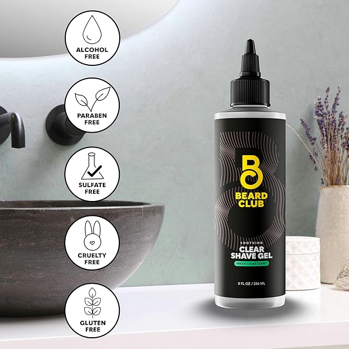 Beard Club Premium Shaving Gel for Men – Hydrating Mens Shave Cream for - Image 6